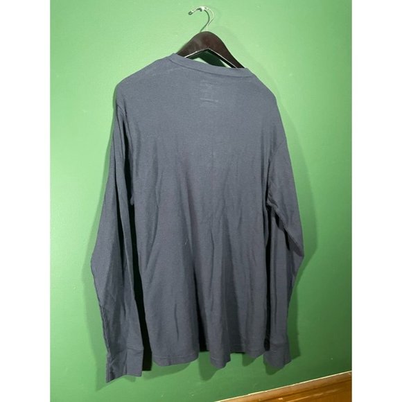 Hawkeye - Men's Navy Blue Thermal Long Sleeve T-Shirt - Size XXL - Picture 4 of 4